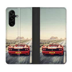 Housse Cuir Portefeuille Pour Samsung Galaxy A57 5G Ferrari F50