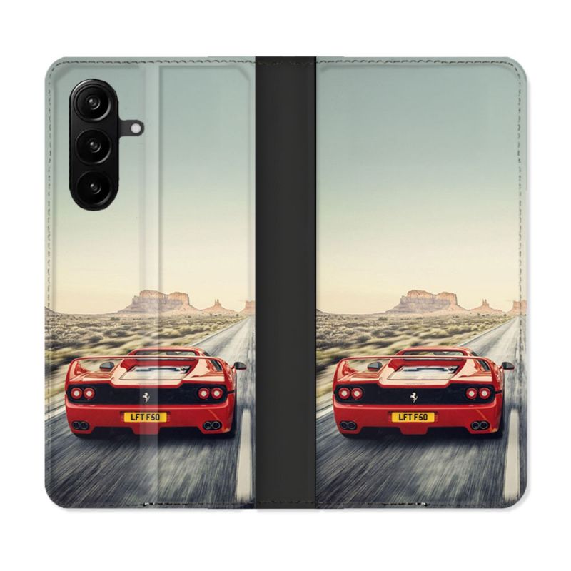 Housse Cuir Portefeuille Pour Samsung Galaxy A57 5G Ferrari F50