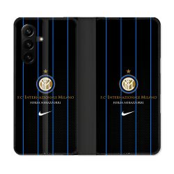 Housse Cuir Portefeuille Pour Samsung Galaxy A57 5G Foot Inter Milan