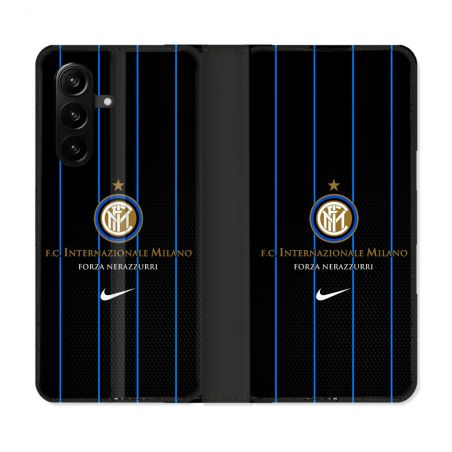 Housse Cuir Portefeuille Pour Samsung Galaxy A57 5G Foot Inter Milan
