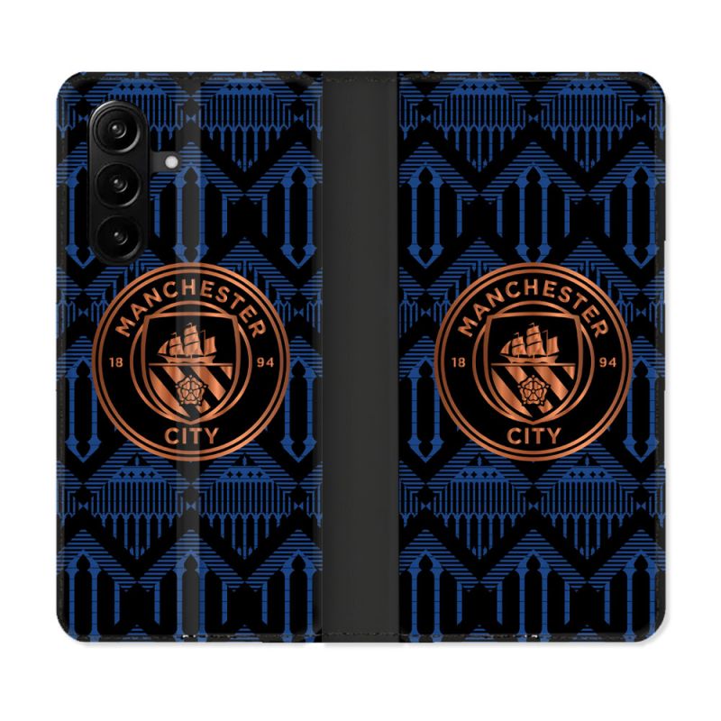 Housse Cuir Portefeuille Pour Samsung Galaxy A57 5G Foot Manchester City