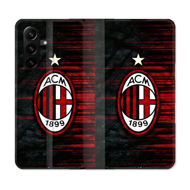 Housse Cuir Portefeuille Pour Samsung Galaxy A57 5G Foot Milan AC