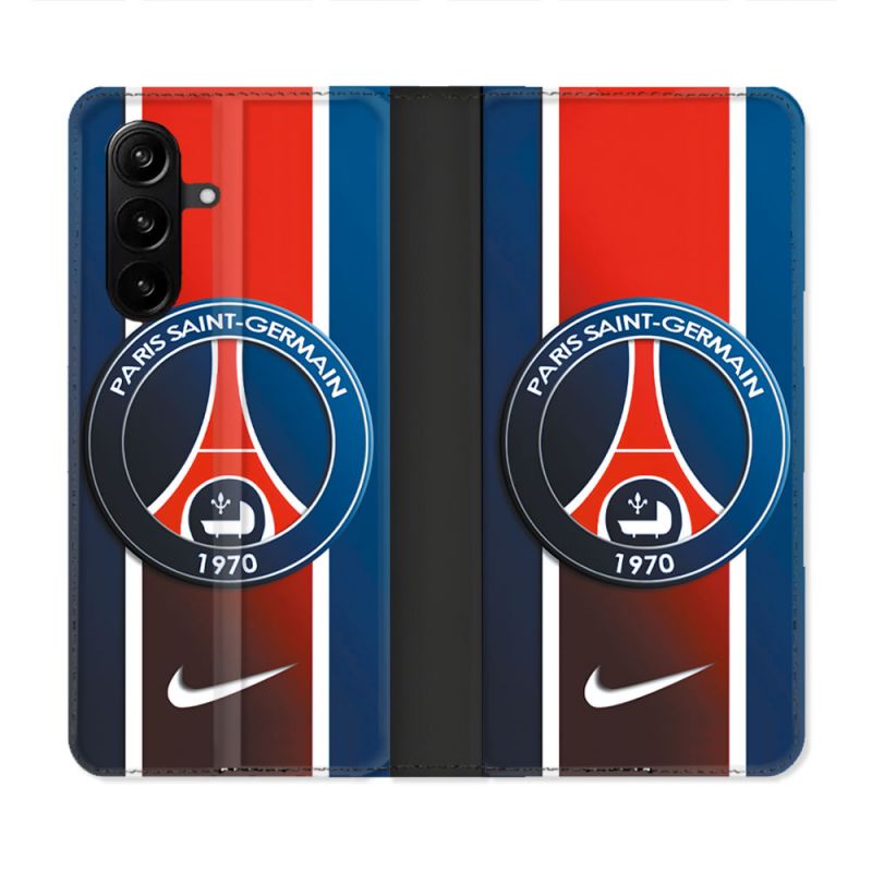 Housse Cuir Portefeuille Pour Samsung Galaxy A57 5G Foot PSG 1970