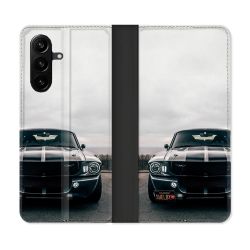 Housse Cuir Portefeuille Pour Samsung Galaxy A57 5G Ford Mustang GT500 Vintage