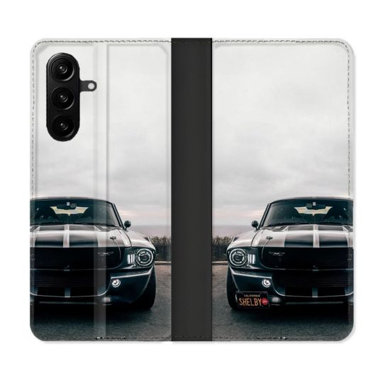 Housse Cuir Portefeuille Pour Samsung Galaxy A57 5G Ford Mustang GT500 Vintage
