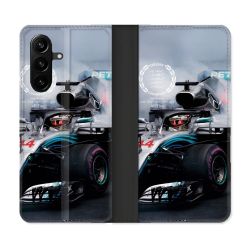Housse Cuir Portefeuille Pour Samsung Galaxy A57 5G Formule 1 F1 Mercedes Petronas