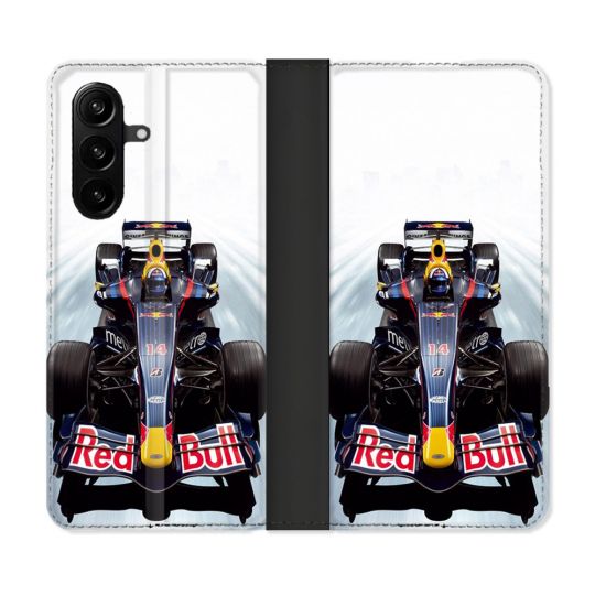 Housse Cuir Portefeuille Pour Samsung Galaxy A57 5G Formule 1 F1 Red Bull