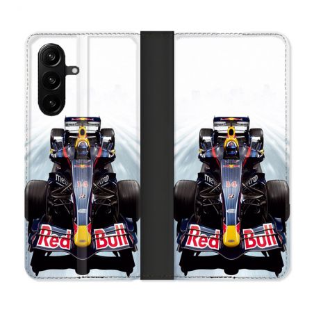 Housse Cuir Portefeuille Pour Samsung Galaxy A57 5G Formule 1 F1 Red Bull