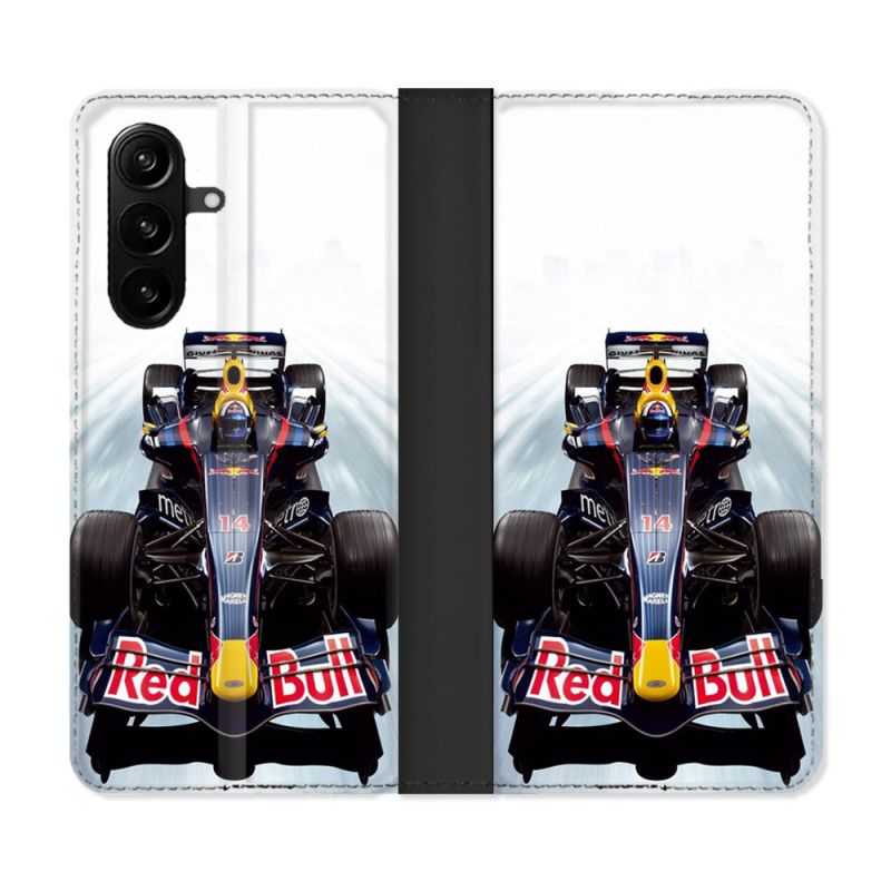 Housse Cuir Portefeuille Pour Samsung Galaxy A57 5G Formule 1 F1 Red Bull