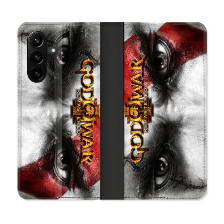 Housse Cuir Portefeuille Pour Samsung Galaxy A57 5G God Of War GOW
