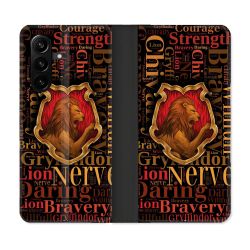 Housse Cuir Portefeuille Pour Samsung Galaxy A57 5G Harry Potter Griffondor