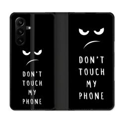 Housse Cuir Portefeuille Pour Samsung Galaxy A57 5G Humour Don't Touch