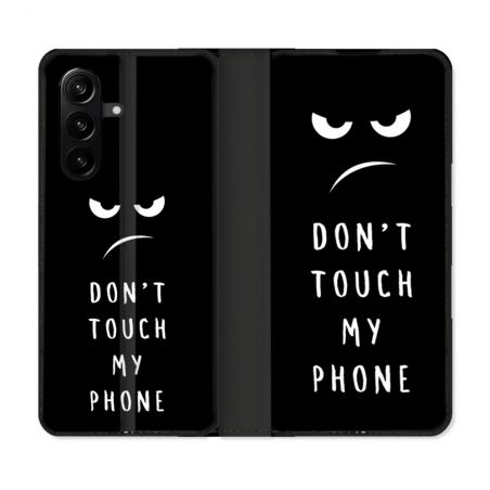 Housse Cuir Portefeuille Pour Samsung Galaxy A57 5G Humour Don't Touch
