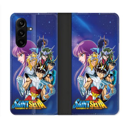 Housse Cuir Portefeuille Pour Samsung Galaxy A57 5G Les Chevaliers Du Zodiaque