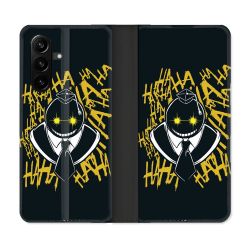 Housse Cuir Portefeuille Pour Samsung Galaxy A57 5G Manga Assassination Classroom Kuro Noir