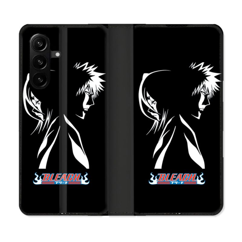 Housse Cuir Portefeuille Pour Samsung Galaxy A57 5G Manga Bleach Duo