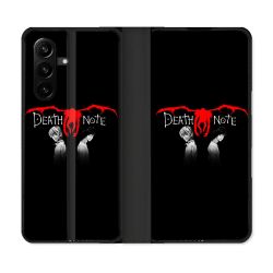 Housse Cuir Portefeuille Pour Samsung Galaxy A57 5G Manga Death Note Noir