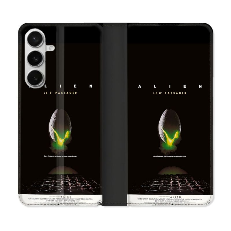 Housse cuir portefeuille Pour Samsung Galaxy S26 Alien Affiche