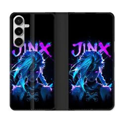 Housse cuir portefeuille Pour Samsung Galaxy S26 Arcane Jinx Night