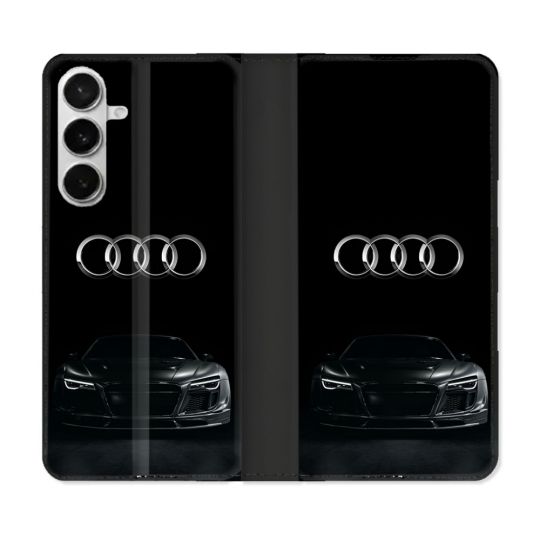 Housse cuir portefeuille Pour Samsung Galaxy S26 Audi