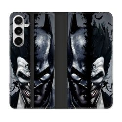 Housse cuir portefeuille Pour Samsung Galaxy S26 Batman Joker