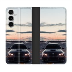 Housse cuir portefeuille Pour Samsung Galaxy S26 BMW Serie