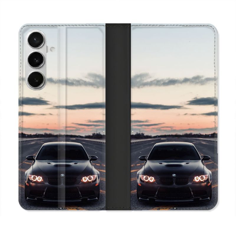Housse cuir portefeuille Pour Samsung Galaxy S26 BMW Serie