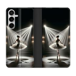 Housse cuir portefeuille Pour Samsung Galaxy S26 Danseuse Lumière