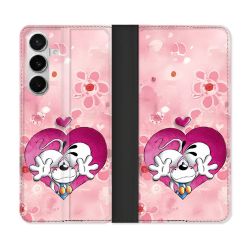 Housse cuir portefeuille Pour Samsung Galaxy S26 Didll Love