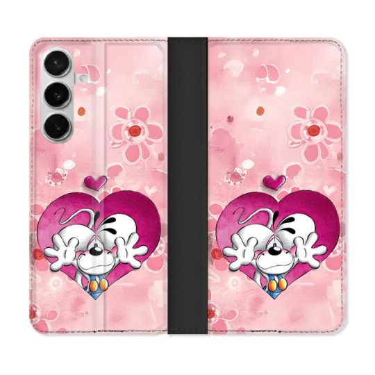 Housse cuir portefeuille Pour Samsung Galaxy S26 Didll Love