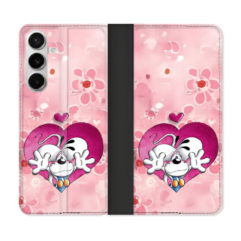 Housse cuir portefeuille Pour Samsung Galaxy S26 Didll Love