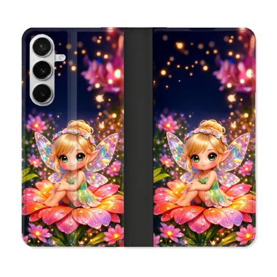 Housse cuir portefeuille Pour Samsung Galaxy S26 Fantastique Fee Kawaii