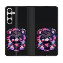 Housse cuir portefeuille Pour Samsung Galaxy S26 Fantastique Kawaii Mignon