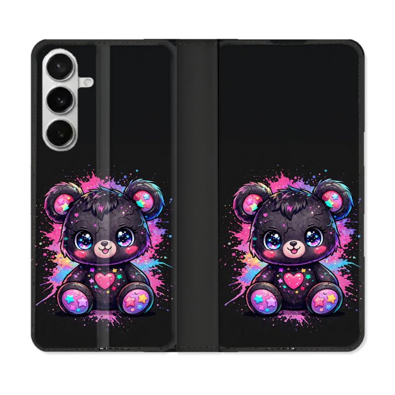 Housse cuir portefeuille Pour Samsung Galaxy S26 Fantastique Kawaii Mignon