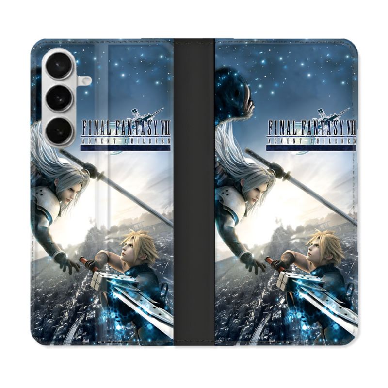 Housse cuir portefeuille Pour Samsung Galaxy S26 Final Fantaisy