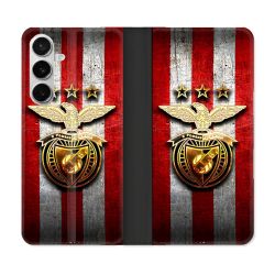 Housse cuir portefeuille Pour Samsung Galaxy S26 Foot Benfica