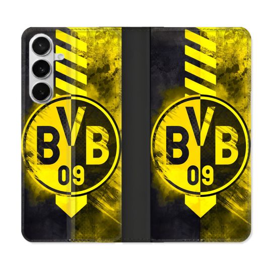 Housse cuir portefeuille Pour Samsung Galaxy S26 Foot Dortmund