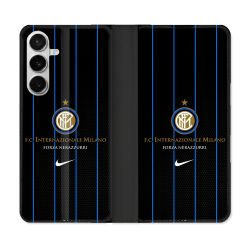 Housse cuir portefeuille Pour Samsung Galaxy S26 Foot Inter Milan