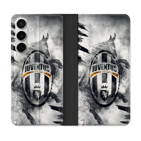 Housse cuir portefeuille Pour Samsung Galaxy S26 Foot Juventus Turin