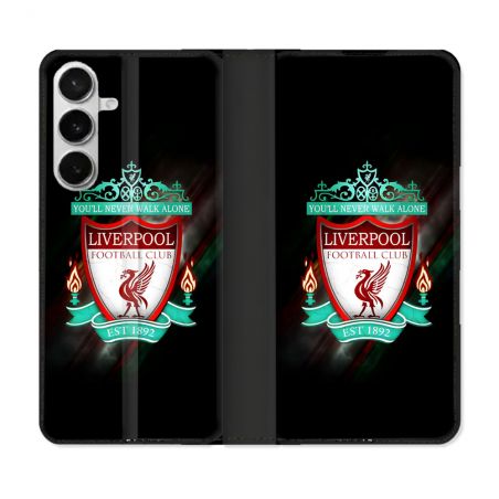 Housse cuir portefeuille Pour Samsung Galaxy S26 Foot Liverpool