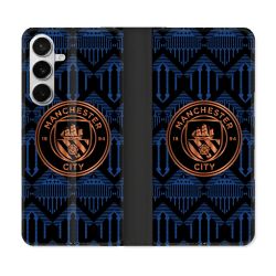 Housse cuir portefeuille Pour Samsung Galaxy S26 Foot Manchester City
