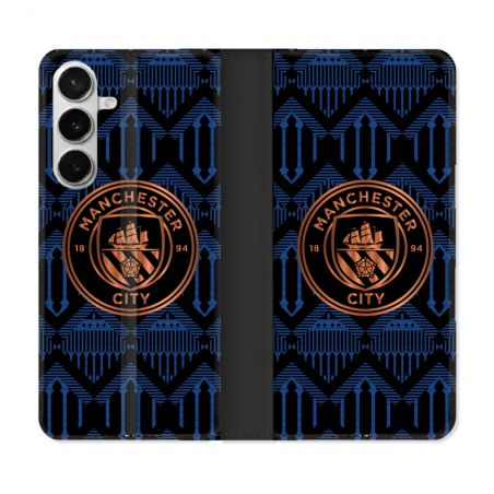 Housse cuir portefeuille Pour Samsung Galaxy S26 Foot Manchester City