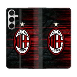 Housse cuir portefeuille Pour Samsung Galaxy S26 Foot Milan AC