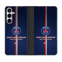 Housse cuir portefeuille Pour Samsung Galaxy S26 Foot PSG Fier