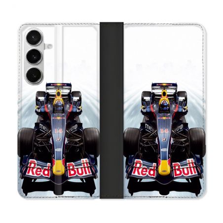 Housse cuir portefeuille Pour Samsung Galaxy S26 Formule 1 F1 Red Bull