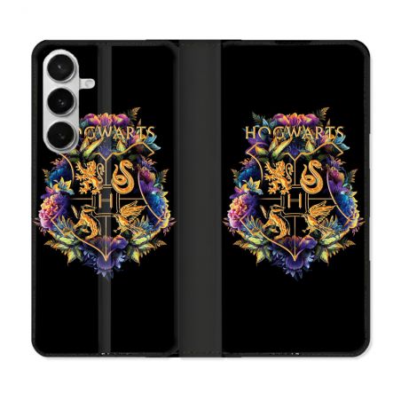 Housse cuir portefeuille Pour Samsung Galaxy S26 Harry Potter Hogwarts