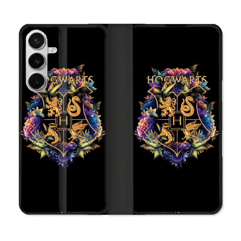 Housse cuir portefeuille Pour Samsung Galaxy S26 Harry Potter Hogwarts