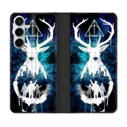 Housse cuir portefeuille Pour Samsung Galaxy S26 Harry Potter Patronome