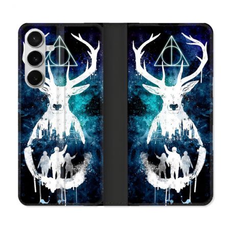 Housse cuir portefeuille Pour Samsung Galaxy S26 Harry Potter Patronome