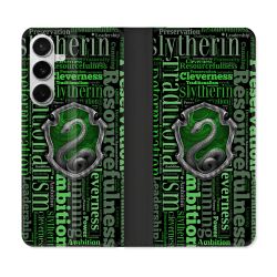 Housse cuir portefeuille Pour Samsung Galaxy S26 Harry Potter Serpentar